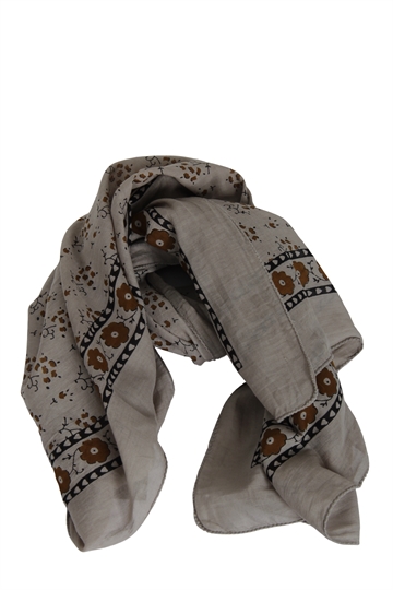 Soeur Foulard Cotton Marron/Gris